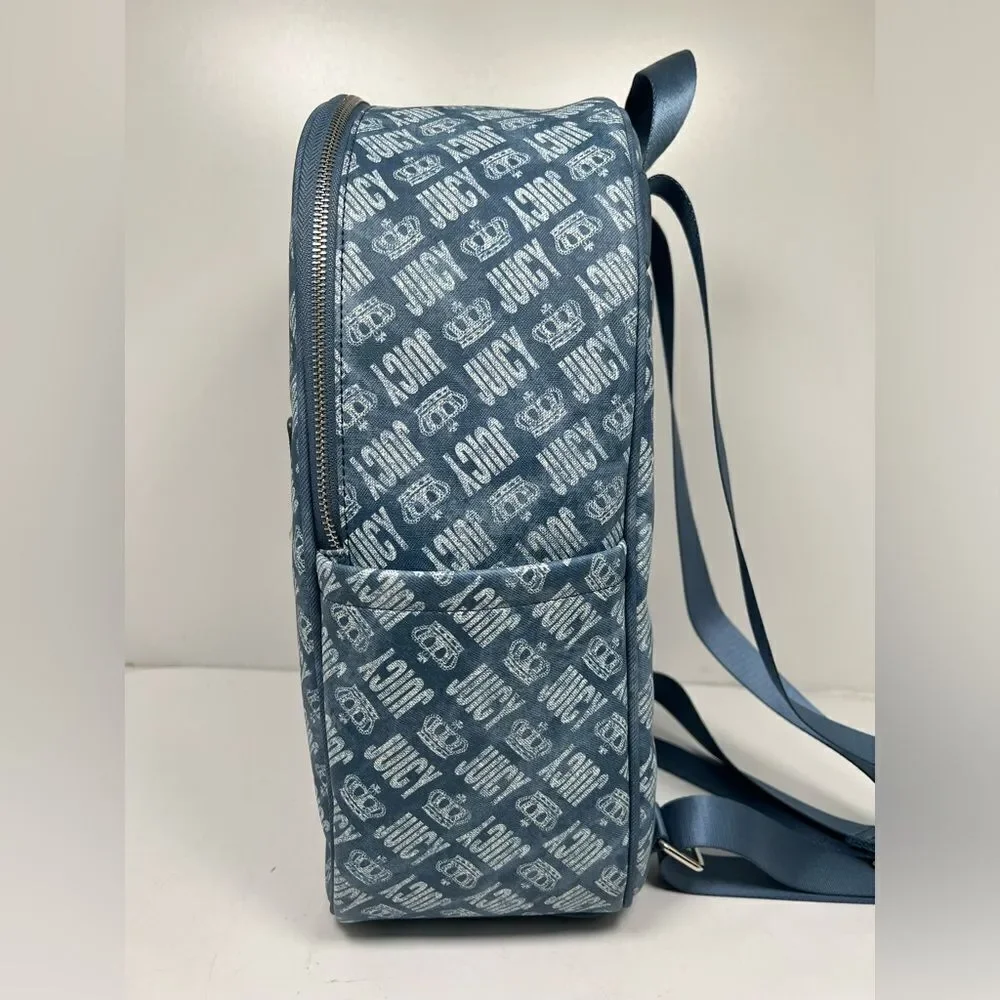 Juicy Couture Back To Juicy Backpack Bold Washed Denim New with tags